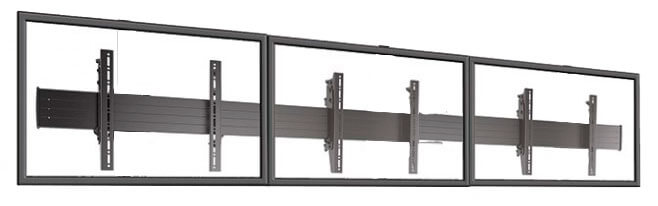 Soporte videowall de pared para 3 pantallas 1x3 Soporte videowall de pared para 3 pantallas 1x3